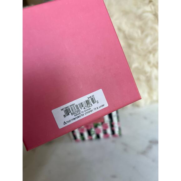 Betsey Johnson Springtime Statement Drop Multicolor Pink Flower Earrings - Picture 5 of 5